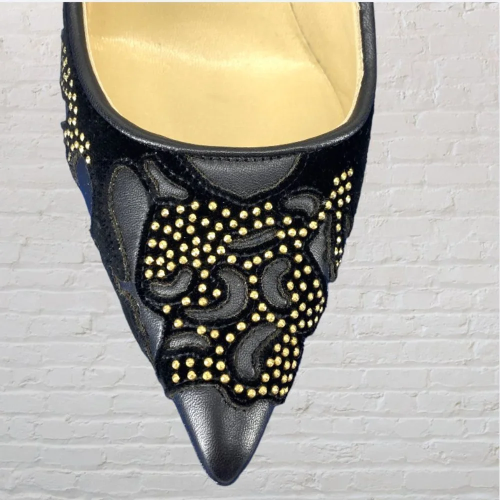 NEW JIMMY CHOO -- Stiletto Heels, Black, 